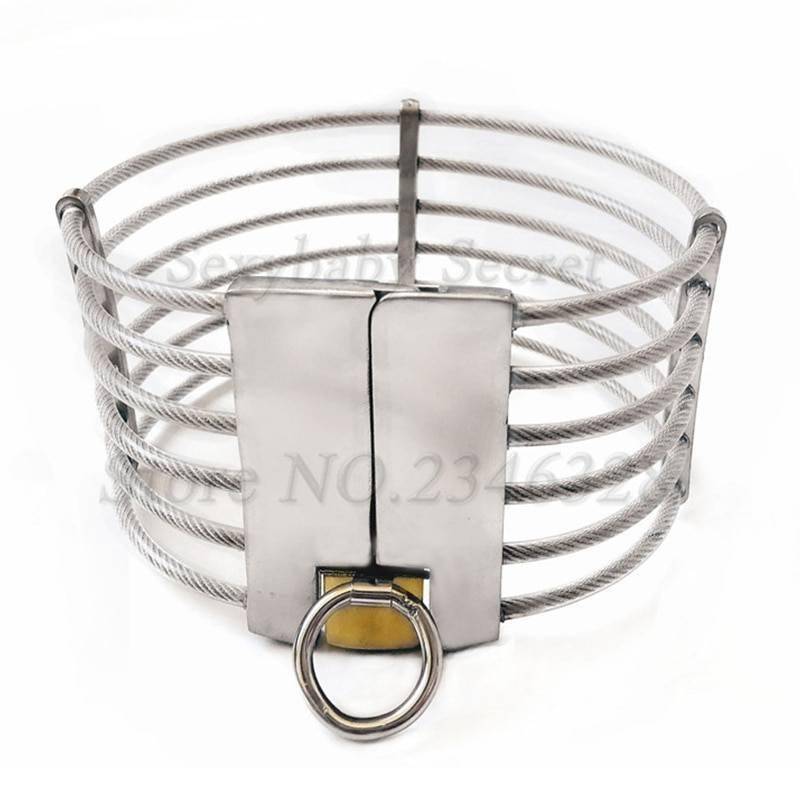 Stainless Steel Neck Collar With Lock Fetish Slave